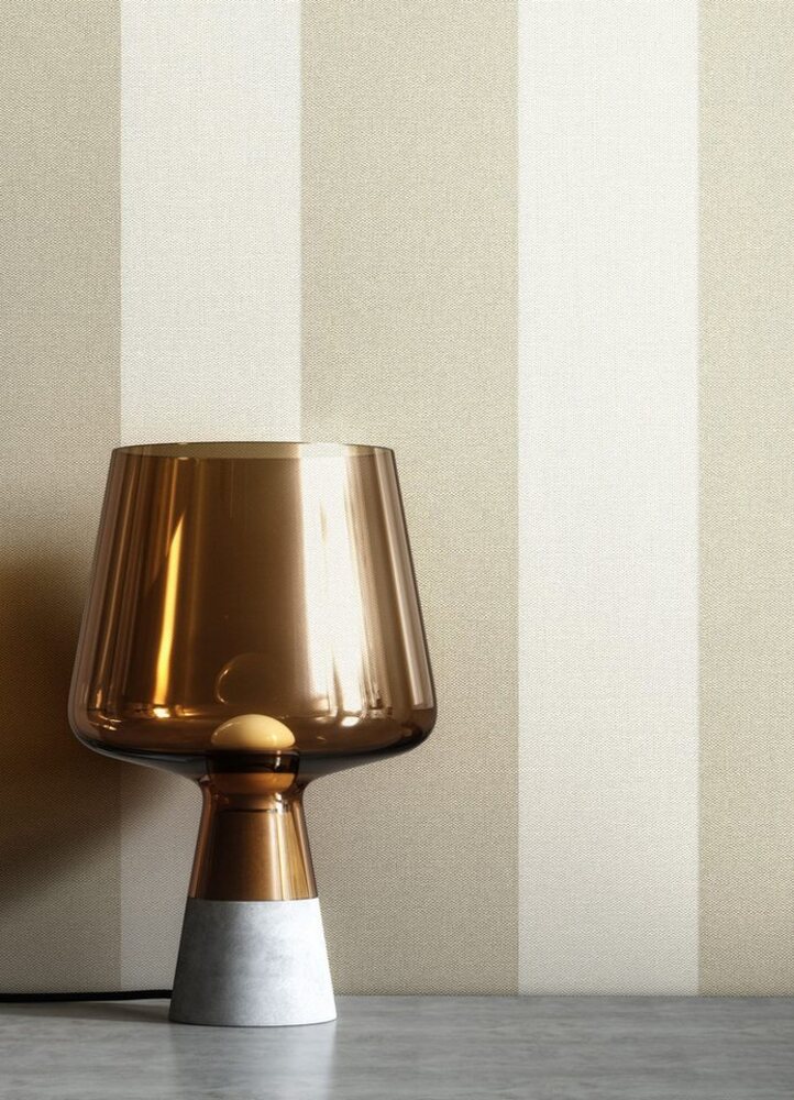 Newroom Vliestapete, Beige Tapete Streifen Streifen - Streifentapete Streifenmuster Taupe Creme Landhaus Klassisch Linien Textil für Wohnzimmer Schlafzimmer Küche Bild 1