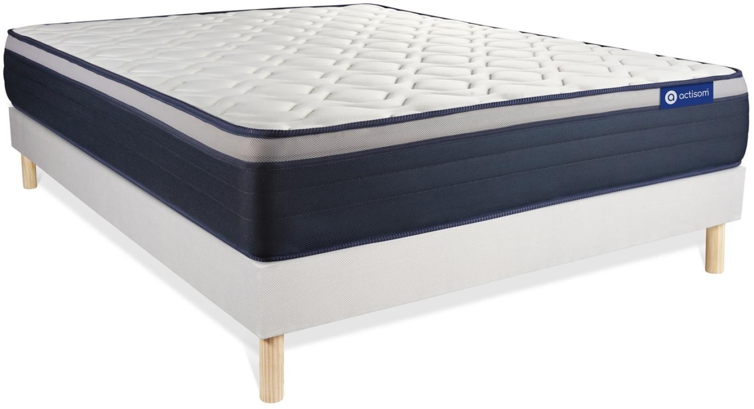 Actilatex max Matratze 140x200 cm + Bettgestell mit Lattenrost, Härtegrad 4, Latex und Memory-Schaum, Höhe : 26 cm Bild 1