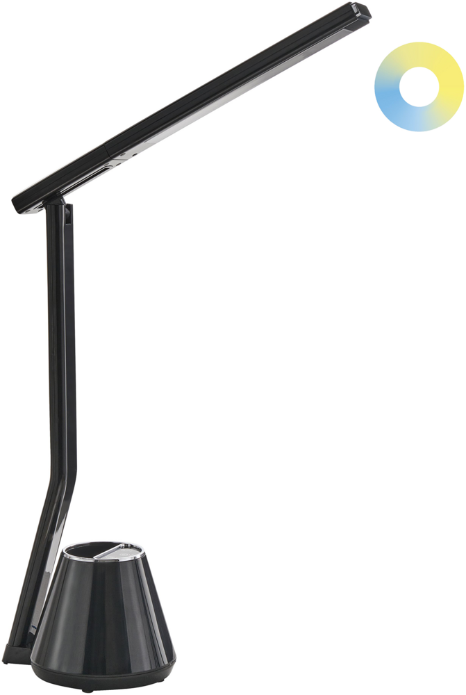LED Schreibtischlampe DENEB mit Dimmer Schwarz Bild 1
