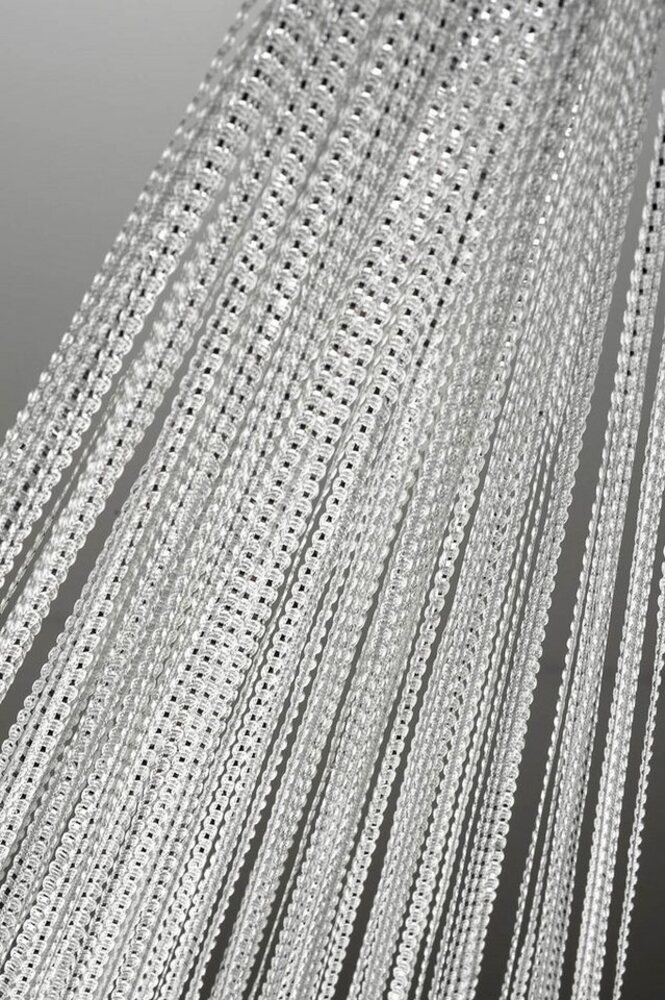 Haus und Deko Fadenvorhang Türvorhang mit Lurex Fadenvorhang 90x250 oder 140x250 cm Gardine, Stangendurchzug (1 St), Lichtschutz, Polyester Bild 1