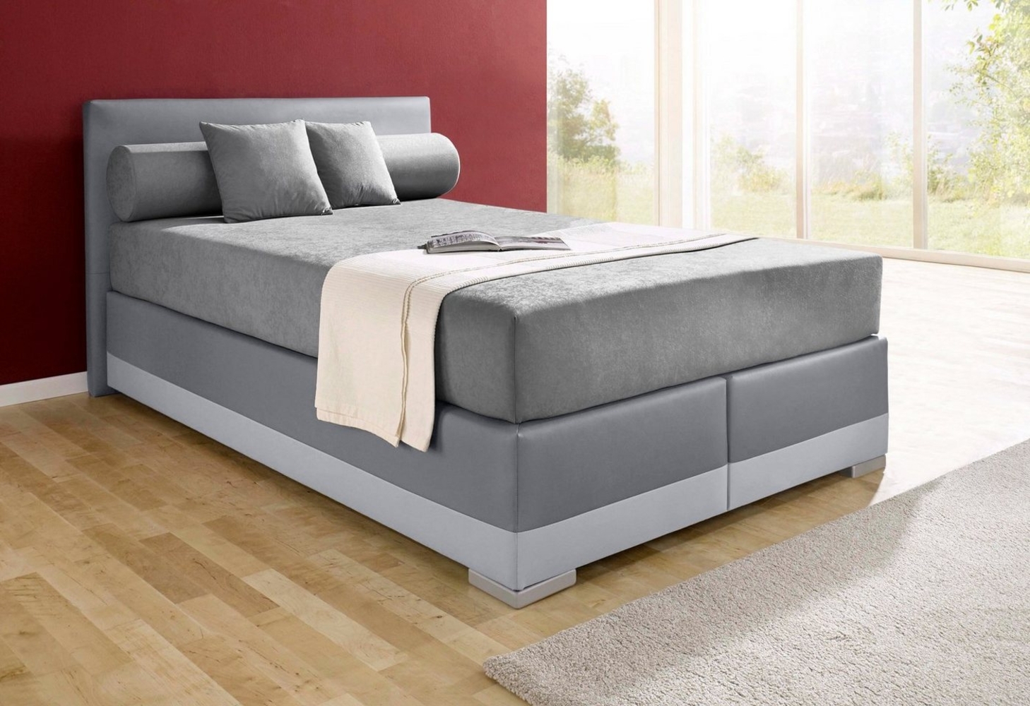 Maintal Boxspringbett Lago, in 3 verschiedenen Matratzenarten, H2 oder H3 Bild 1