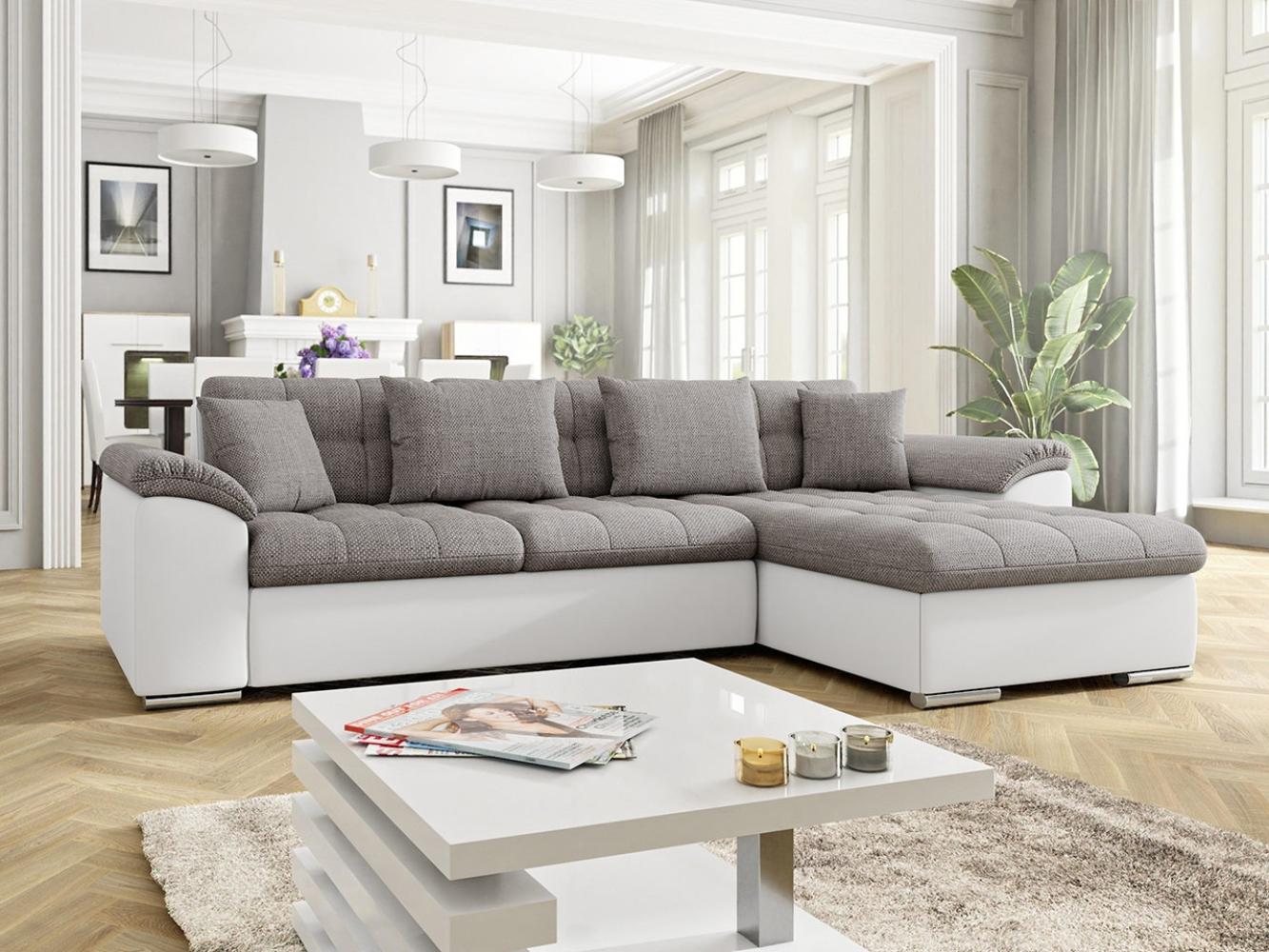 Ecksofa Diana, Seite: Rechts, Farbe: Soft 017 + Lawa 05 Bild 1