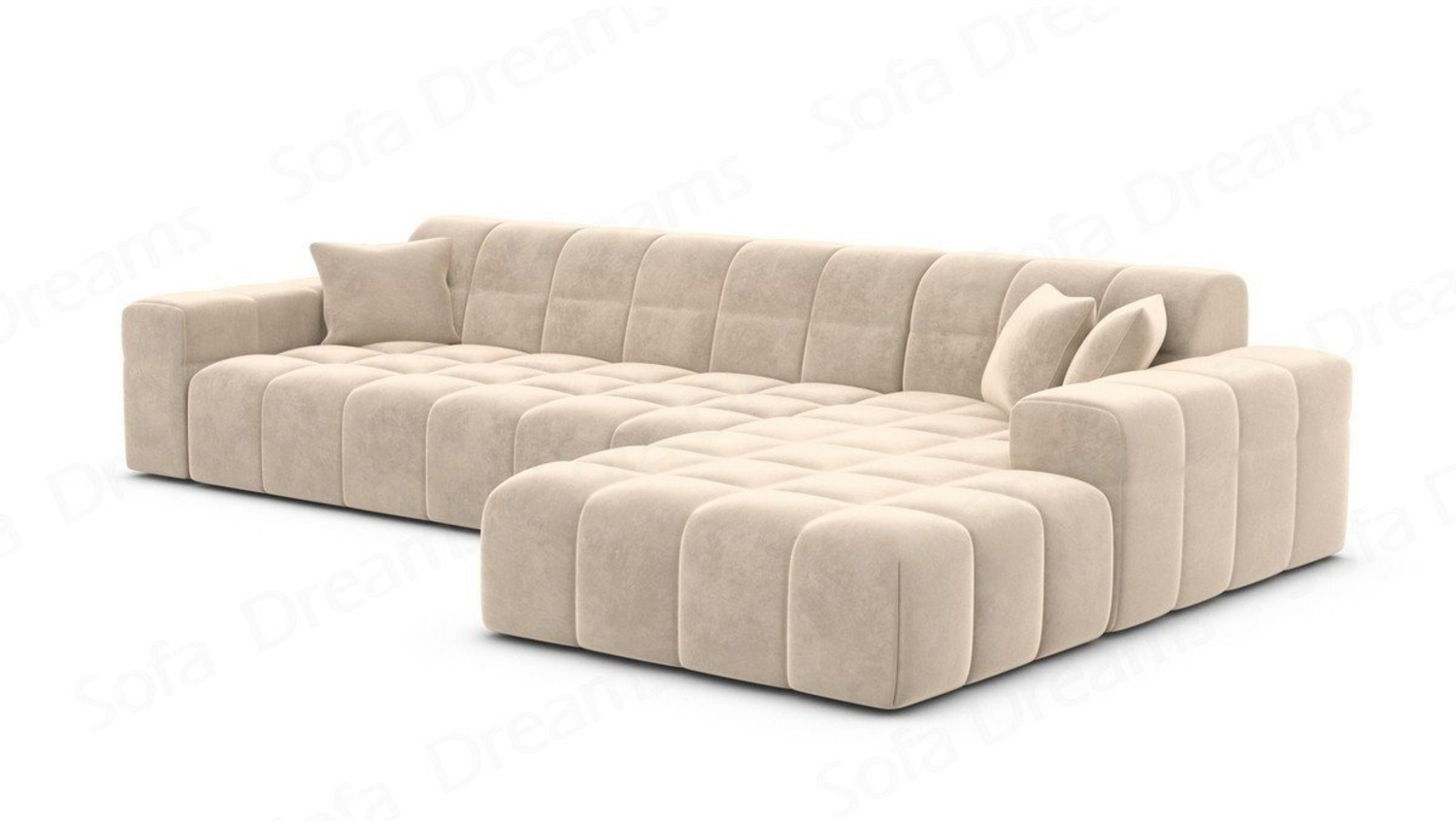 Sofa Dreams Ecksofa Stoffsofa Ibiza L Form kurz Stoff Modern Eckcouch Sofa Polstersofa, Loungesofa Bild 1