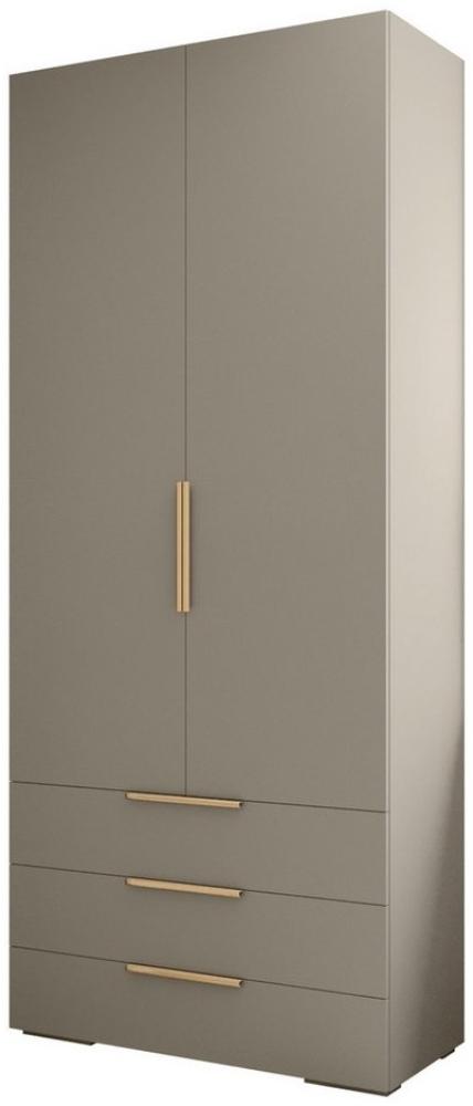 ABIKS MÖBEL Drehtürenschrank INOVA 1 Kleiderschrank 2D3SZ mit Kleiderstange und Regalen Bild 1