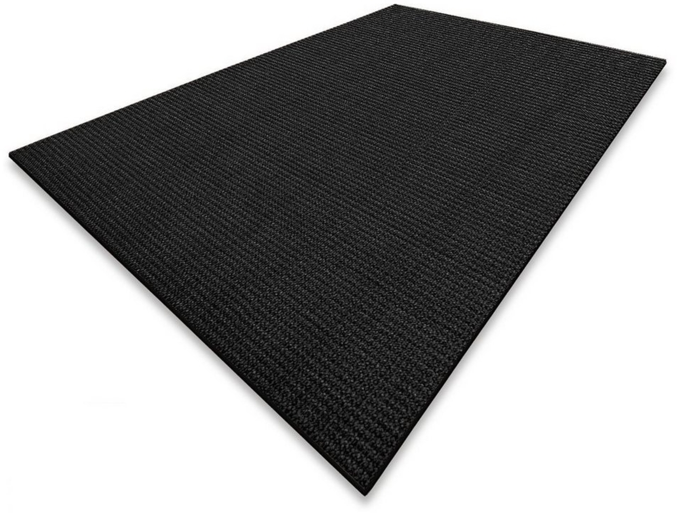 Floordirekt Sisalteppich Sylt Schwarz, Teppich erhältlich in 10 Größen, Teppichläufer, Eckig, Höhe: 6 mm, Eckig Bild 1