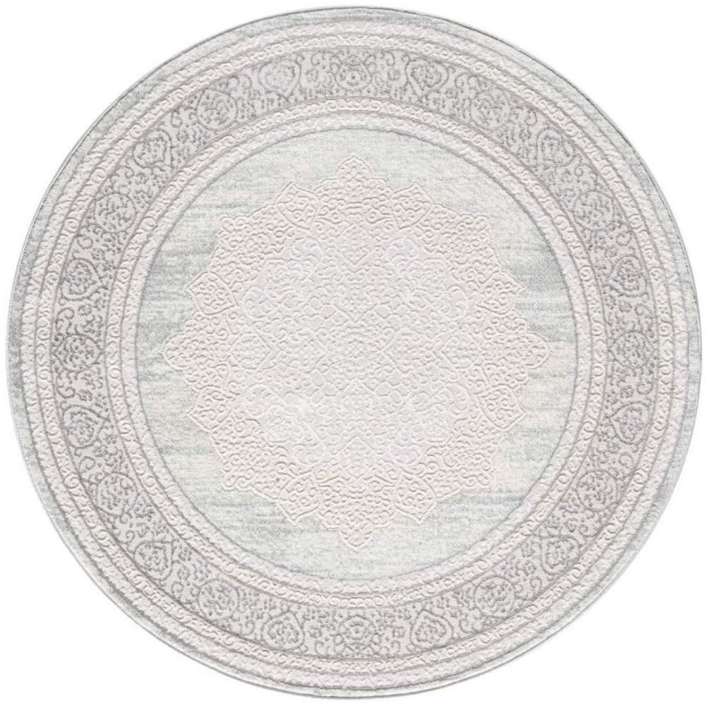 Carpet City Teppich ANTIK209, rund, Höhe: 10 mm, Kurzflor, 3D-Optik, Klassisch-Modern für Wohnzimmer, Schlafzimmer Bild 1