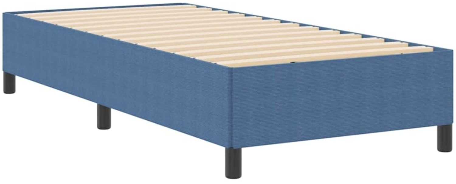 vidaXL Bettgestell Blau 80 x 200 cm Cordstoff 42006940 Bild 1