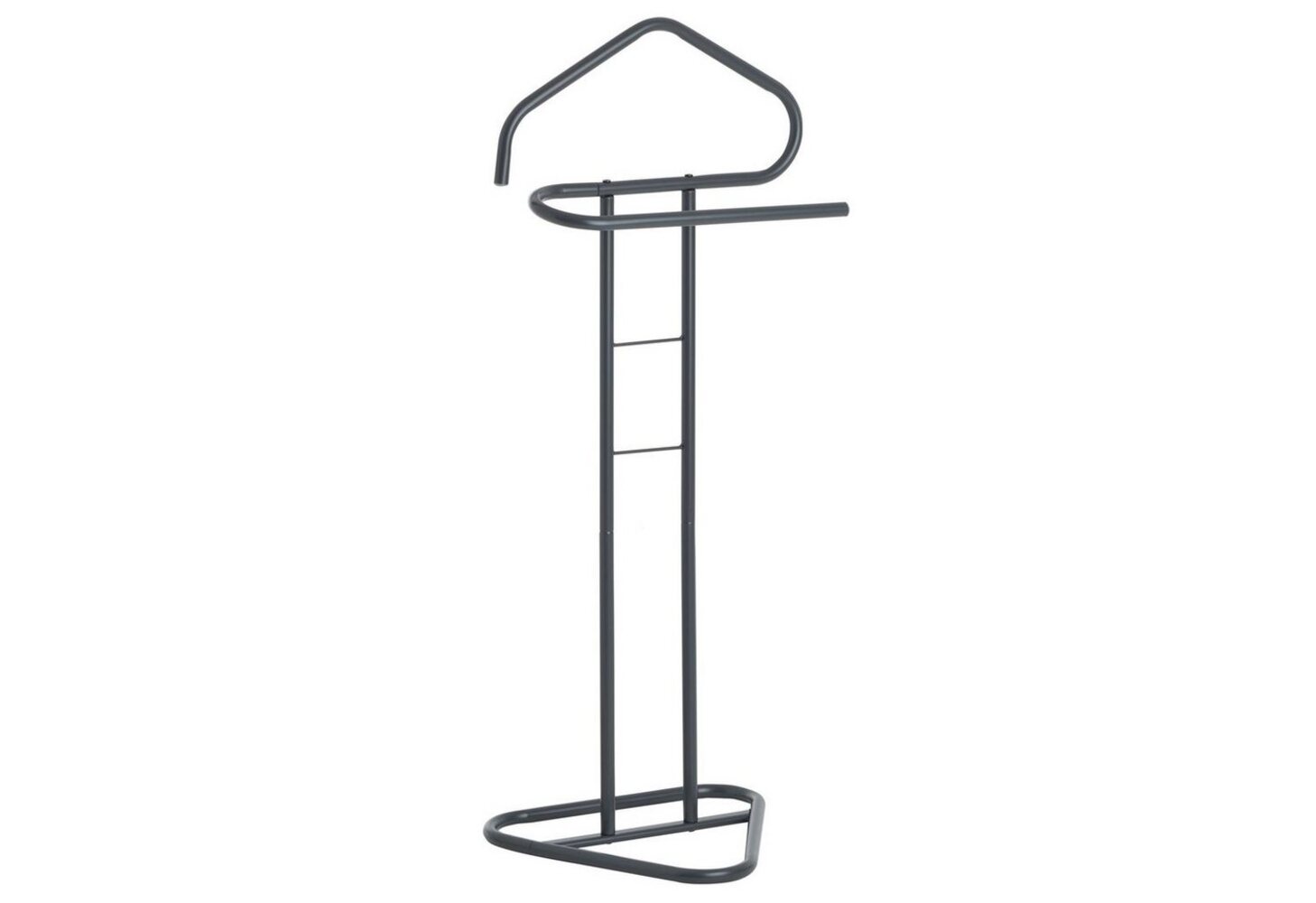 IDIMEX Herrendiener CAMILO, Stummer Diener Kleiderablage mit Hosenbügel aus Metall grau Bild 1