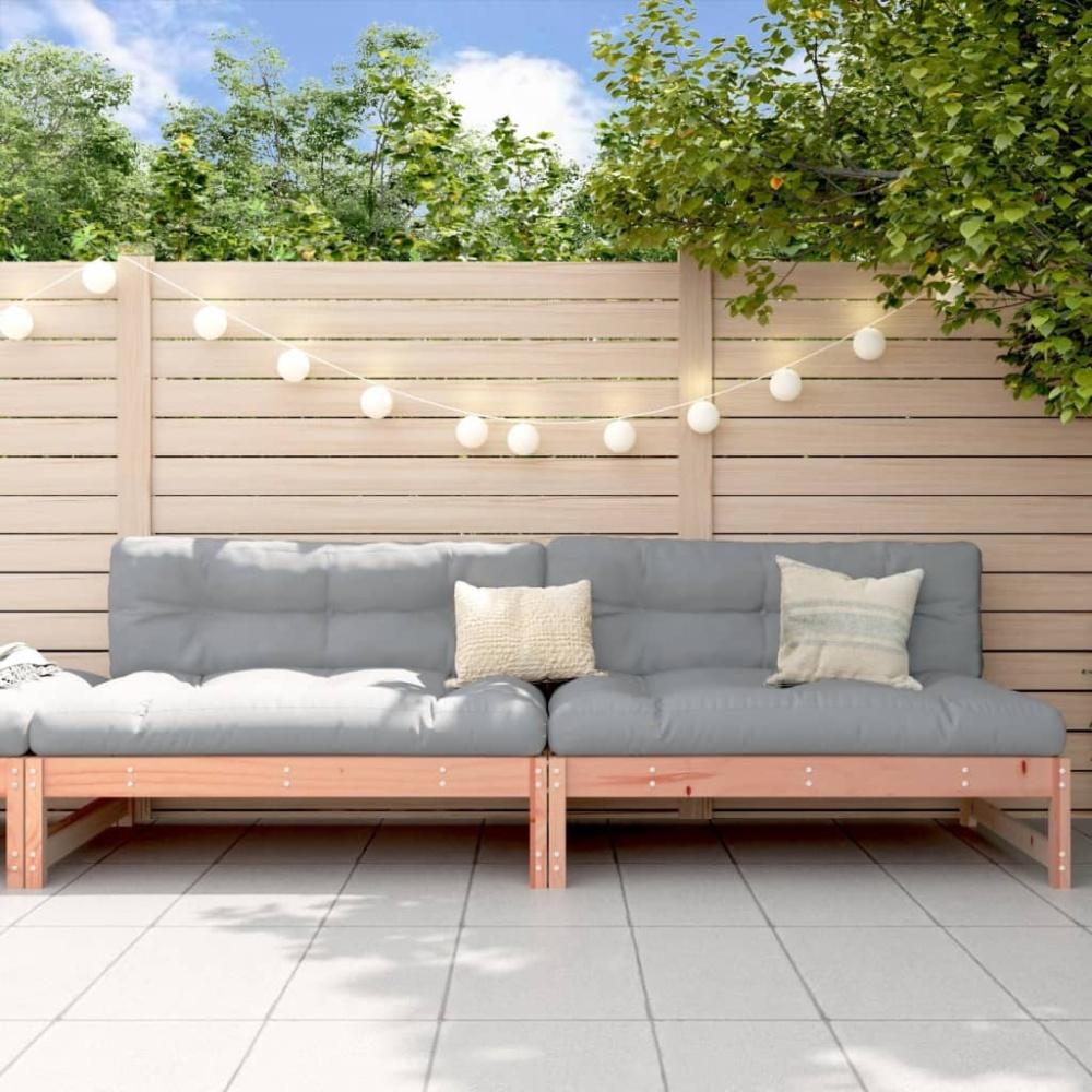 vidaXL Garten-Mittelsofas 2 Stk. 120x80 cm Massivholz Douglasie 825721 Bild 1