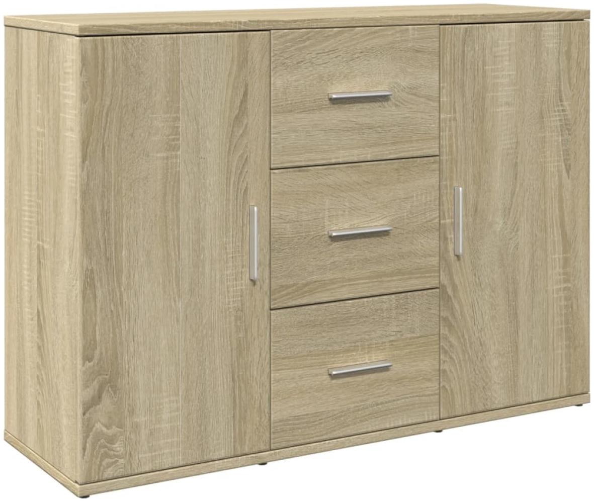 vidaXL Sideboard Sonoma-Eiche 90,5x29,5x65 cm Holzwerkstoff 849876 Bild 1