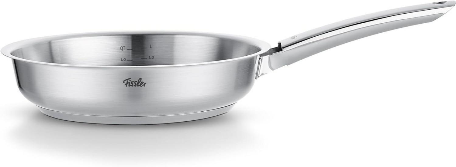 Fissler Bratpfanne Fissler Pure Collection Pfanne 20cm, Edelstahl 18/10 (1-tlg), Superthermic Boden, backofengeeignet (bis 230°C), Made in Germany Bild 1