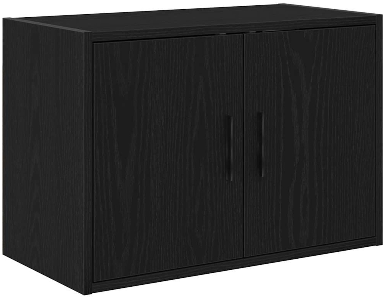 vidaXL Garagen-Wandschrank Schwarz Holzwerkstoff 860645 Bild 1
