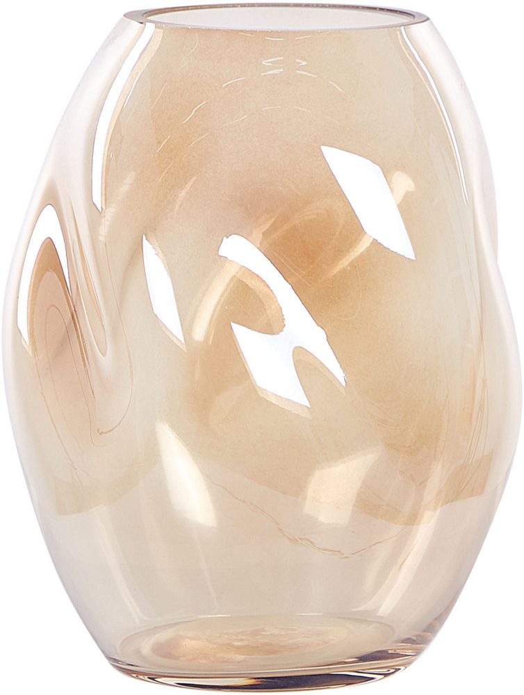 Blumenvase GERAKINI Glas 20 cm Orange Bild 1