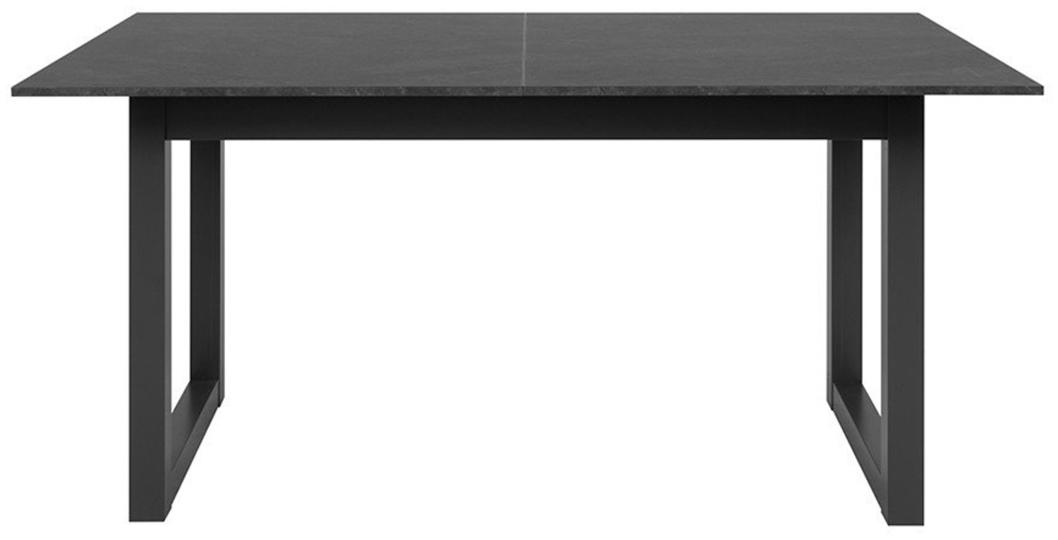 Finori Austin 80A Auszugstisch, Dekor Schiefer dunkel / anthrazit | Auszugstisch für Esszimmer | Maß: B x H x T ca. 160-200 x 75 x 90 cm | Auszugstisch in dem Dekor Schiefer dunkel/anthrazit Bild 1