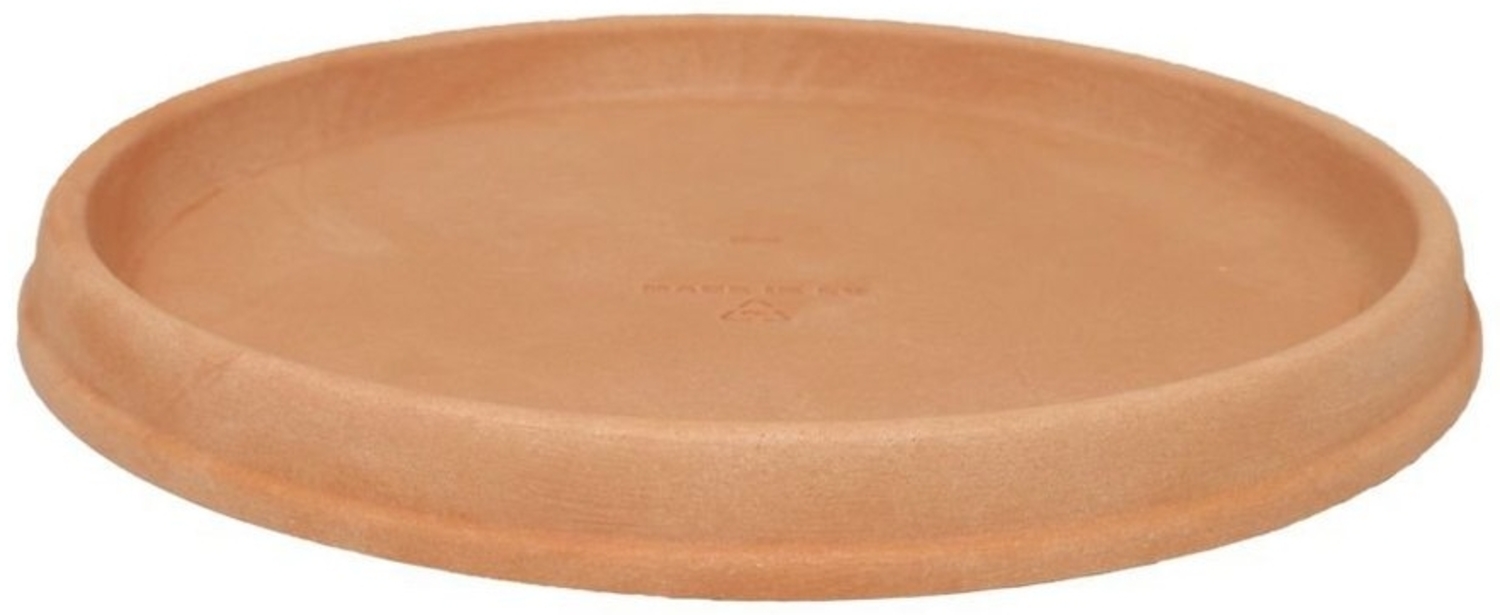 Heimwerkercenter Pflanzkübel MePla Untersetzer Roma ø26 cm, Terra, frost- und wetterfester Kunstoff Bild 1