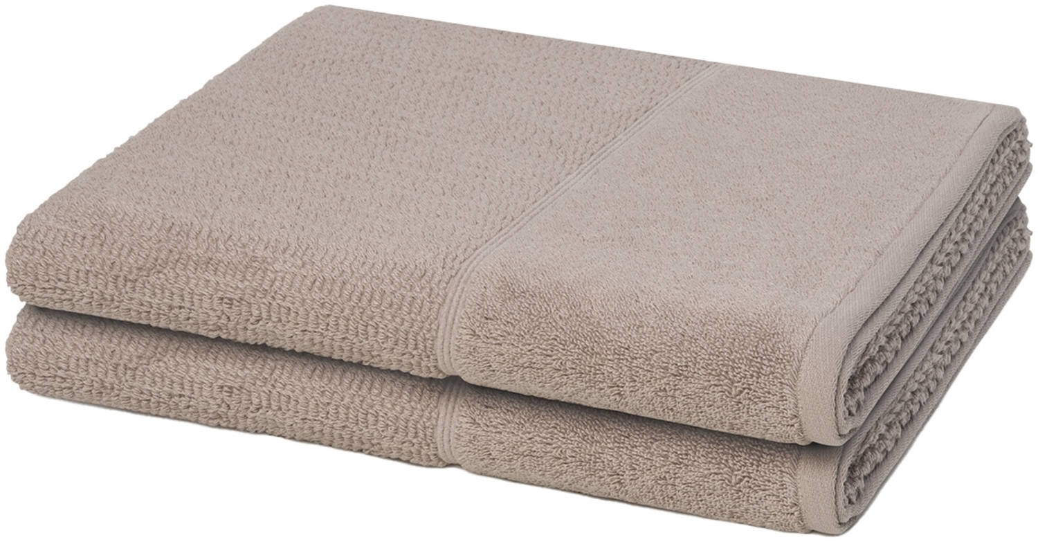 Möve for frottana Pearl, Duschtuch, Frottier-Set, 2 Stück, 500 g/m², Cashmere, 67x140 cm Bild 1