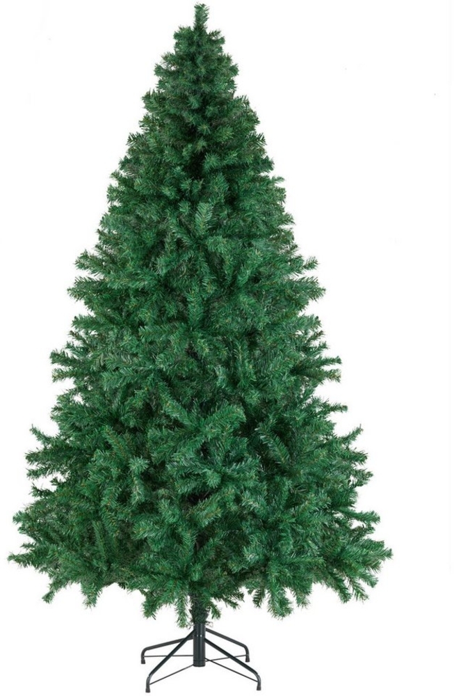 tectake Künstlicher Weihnachtsbaum Künstlicher Christbaum Naturgetreue Optik Tannenbaum, Undekorierter/Unbeleuchteter Baum, künstlich in Grün, mit dichten Nadeln Bild 1