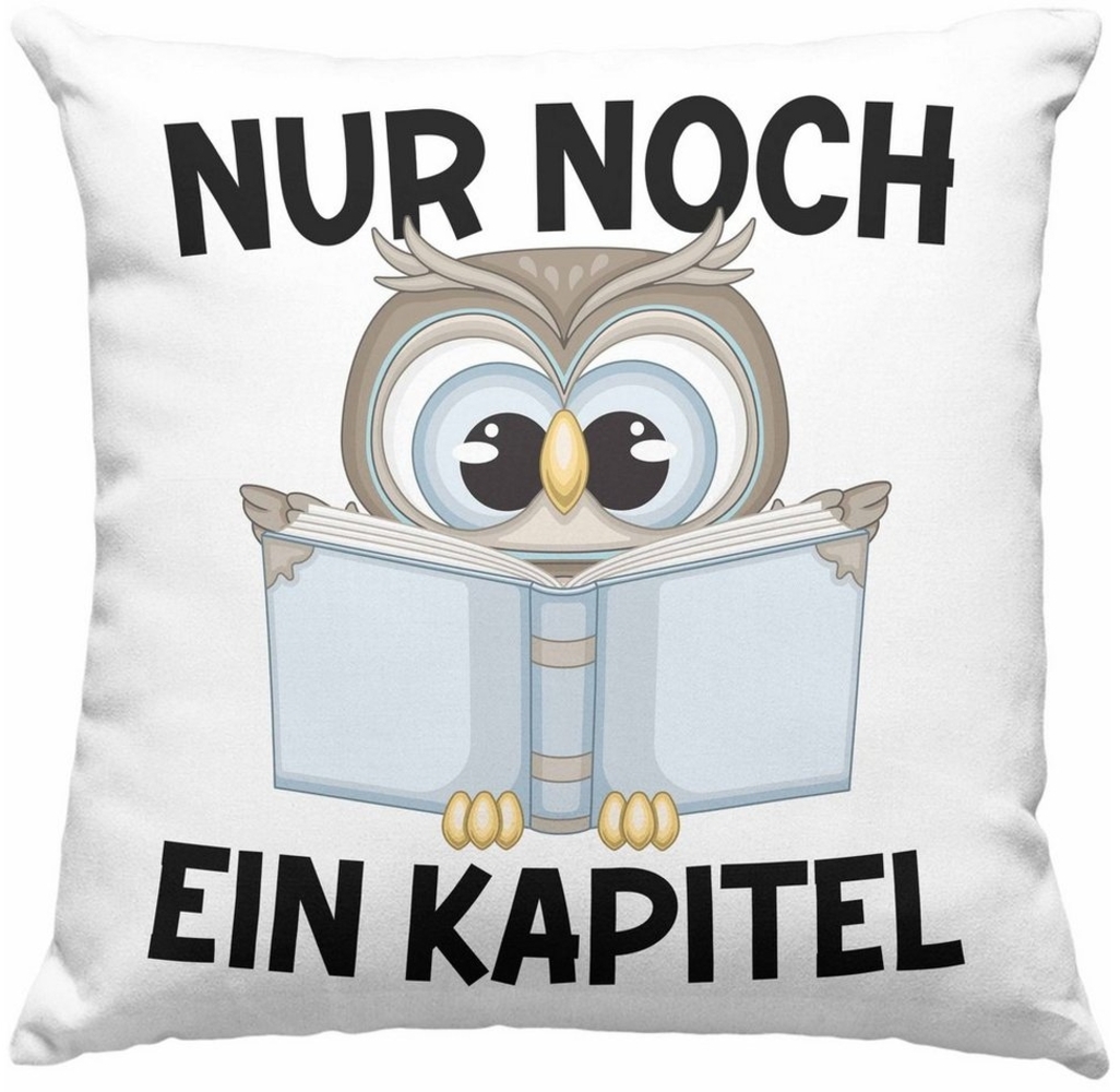 Trendation Dekokissen Trendation - Leseratte Geschenk Kissen mit Spruch Männer Frauen Buchwu Bild 1