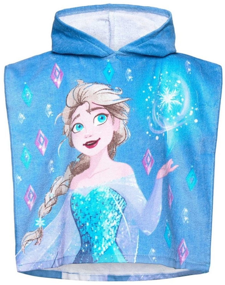 Disney Kapuzenhandtuch Badeponcho Frozen, 100% Baumwolle (1-St) Bild 1