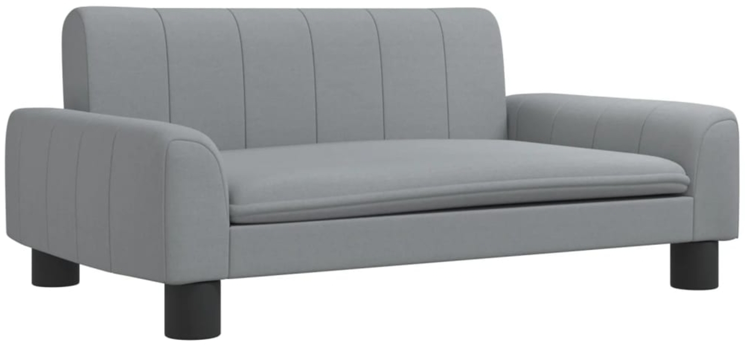 vidaXL Hundebett Hellgrau 70x45x30 cm Stoff Bild 1