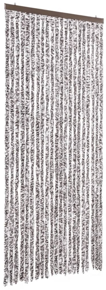 vidaXL Insektenschutz-Vorhang Braun und Beige 90x220 cm Chenille 284277 Bild 1