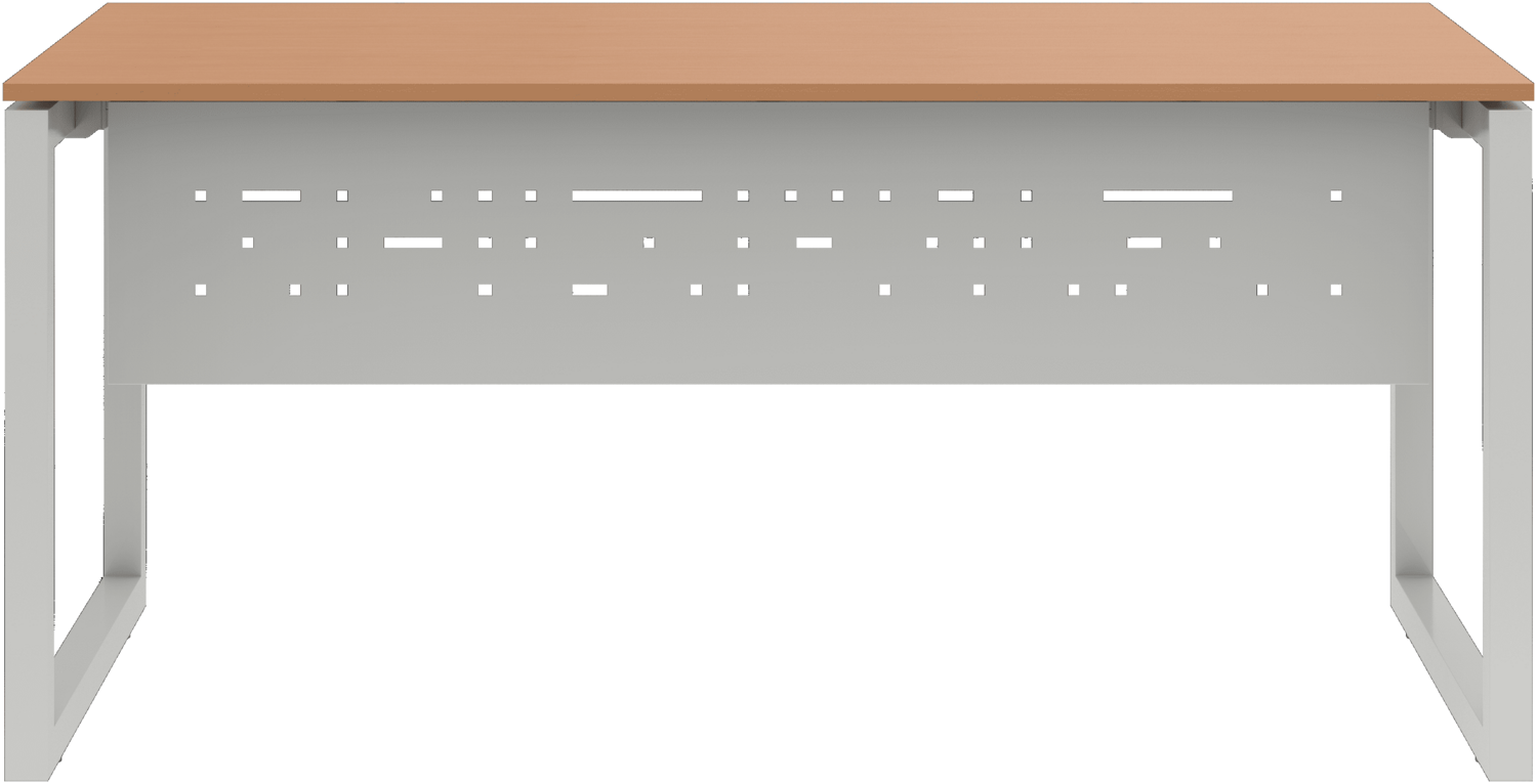 Cito Fußraumblende für Schreibtisch B 2000 mm, Farbe verkehrsweiß Bild 1