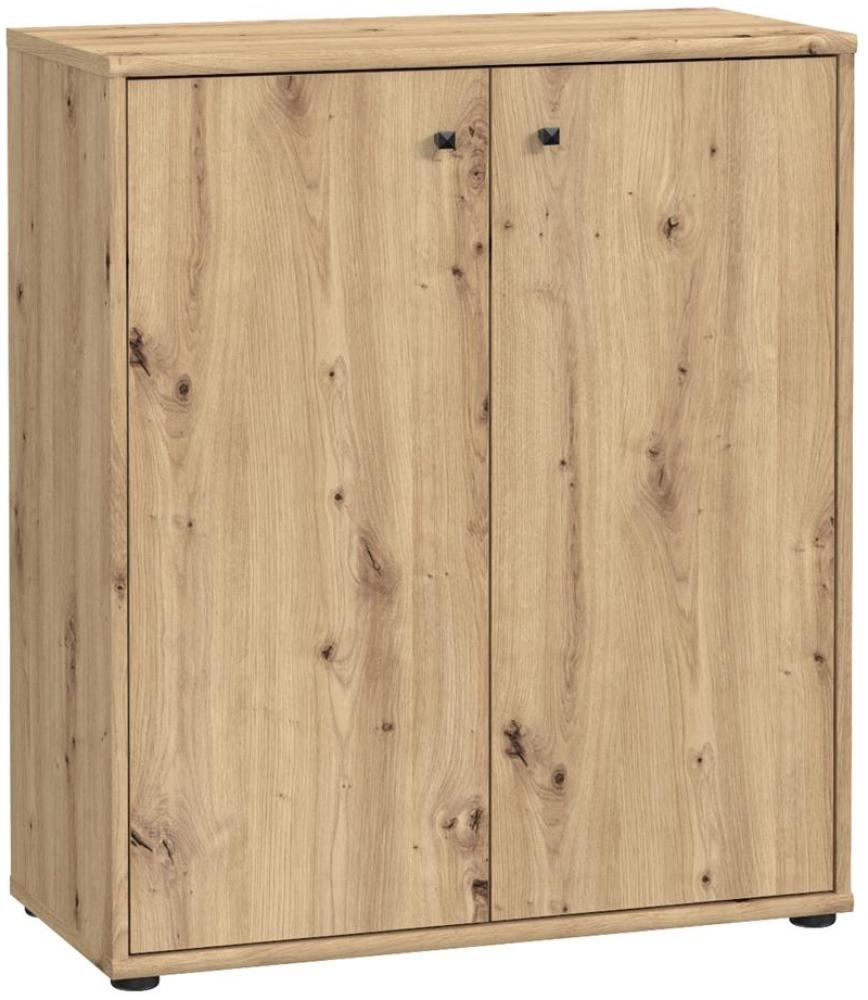 Kommode >Tembi< in Artisan Eiche - 73,7x85,5x34,8cm (BxHxT) Bild 1