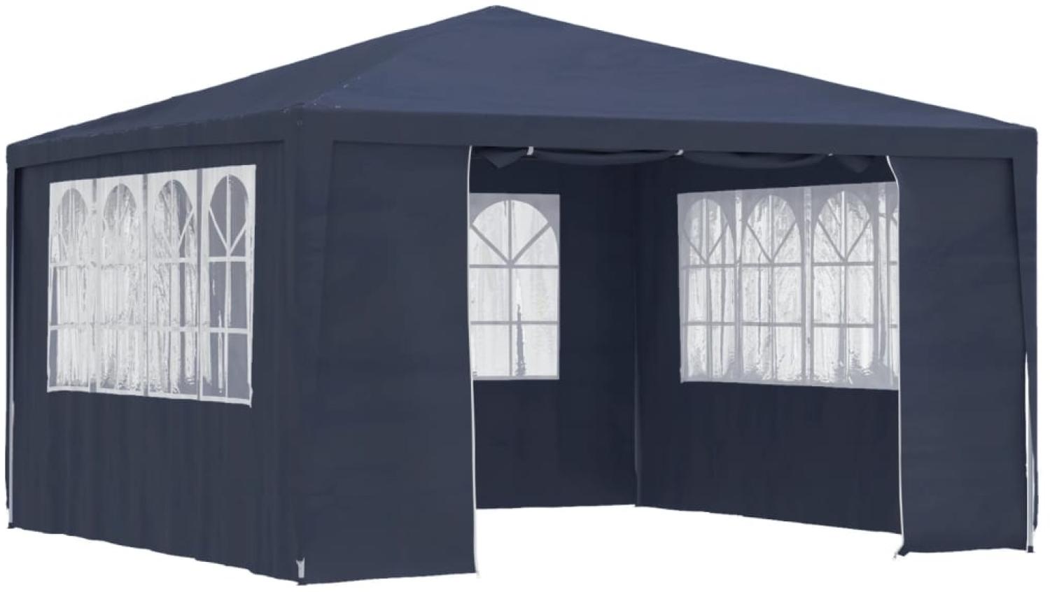 vidaXL Profi-Partyzelt mit Seitenwänden 4×4 m Blau 90 g/m² 48526 Bild 1