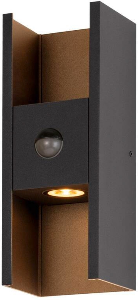 SLV FLATT II, Wandaufbauleuchte, SENSOR, 2700 K, max. 10 W, schwarz - Stand-, Wand- und Deckenleuchten (Outdoor) Bild 1