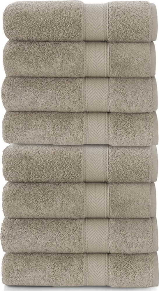 CLASS HOME COLLECTION Gästehandtücher Gästetuch Gästetücher Handtuch Frottee Baumwolle 500g/m² Uni 8 tlg Set, Frottee (8er, 8-St), mit Bordüre Bild 1