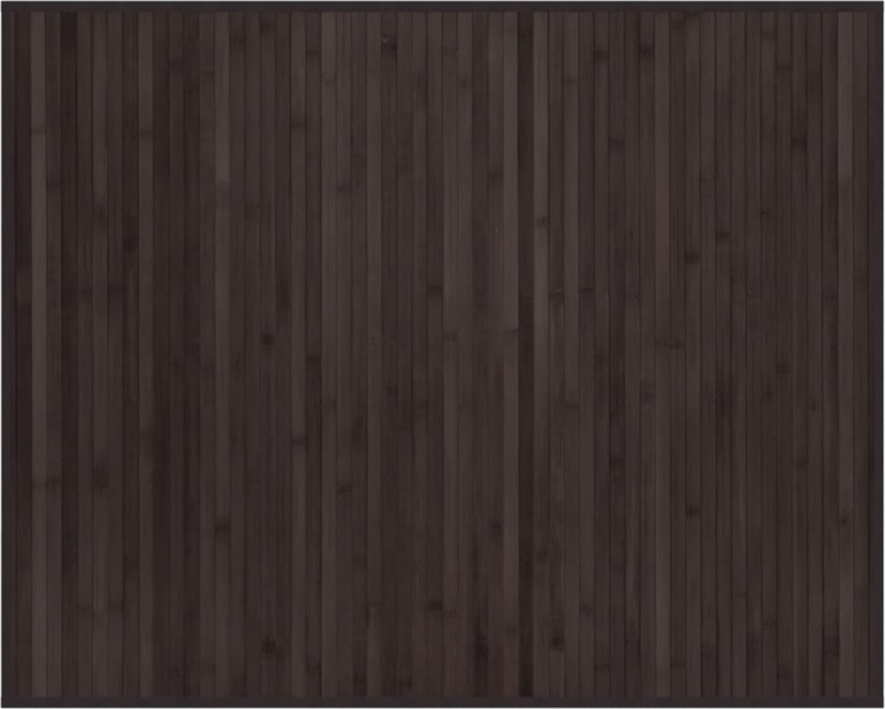 vidaXL Teppich Rechteckig Dunkelbraun 80x100 cm Bambus 376905 Bild 1