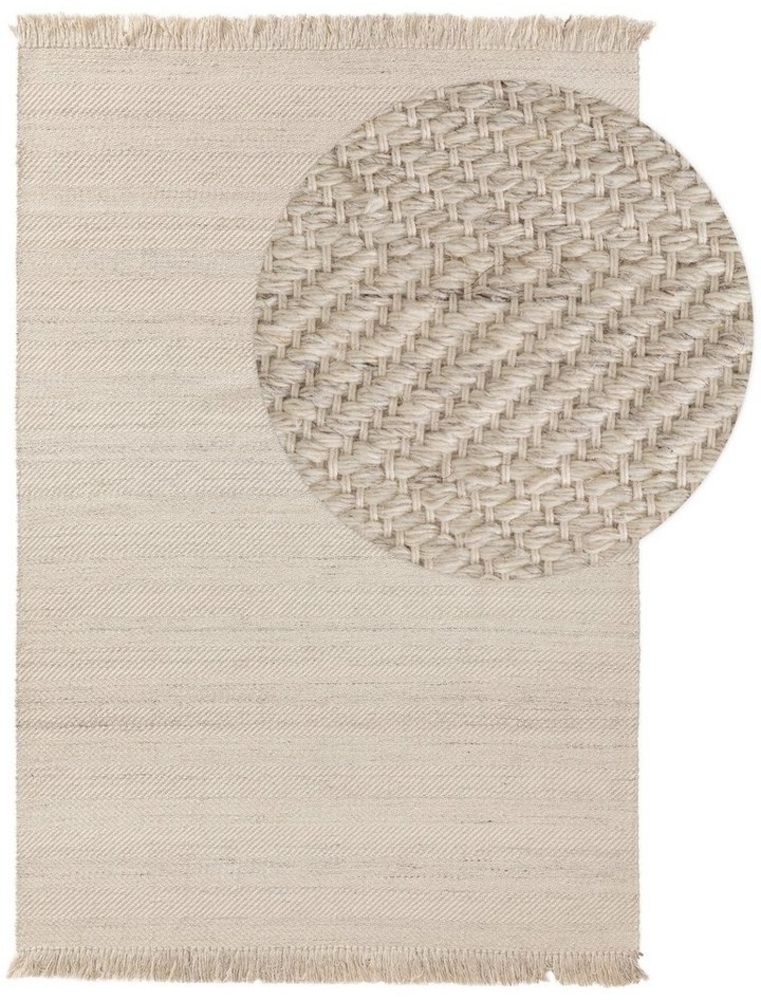 benuta Wollteppich Lars, rechteckig, Höhe: 5 mm, Kunstfaser, Berber, Ethno-Style, Wohnzimmer Bild 1