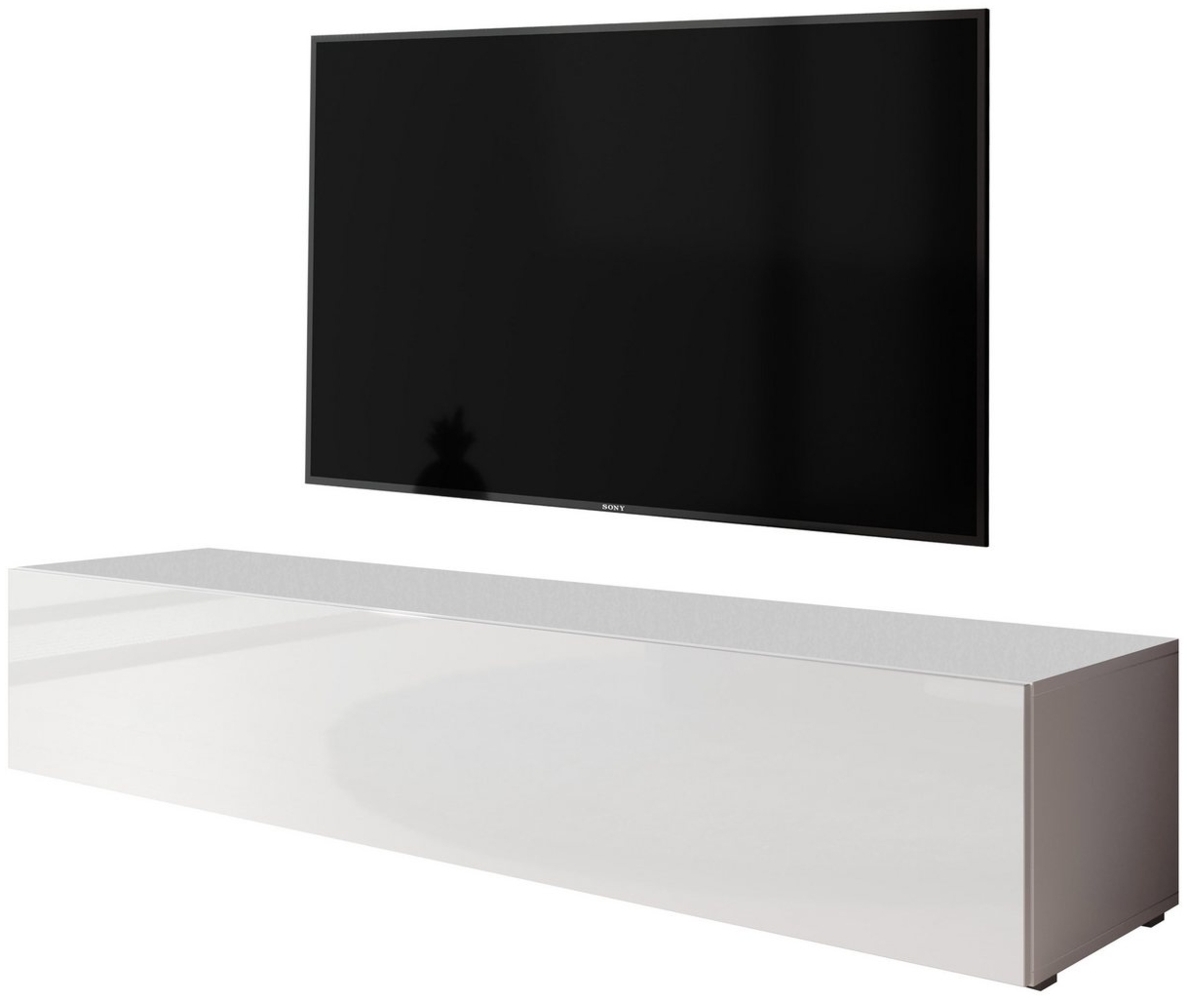 Furnix TV-Schrank TV Hängeboard ZALVO Lowboard modern 160 cm breit dezent & zeitlos, 3 geräumige Fächer Bild 1