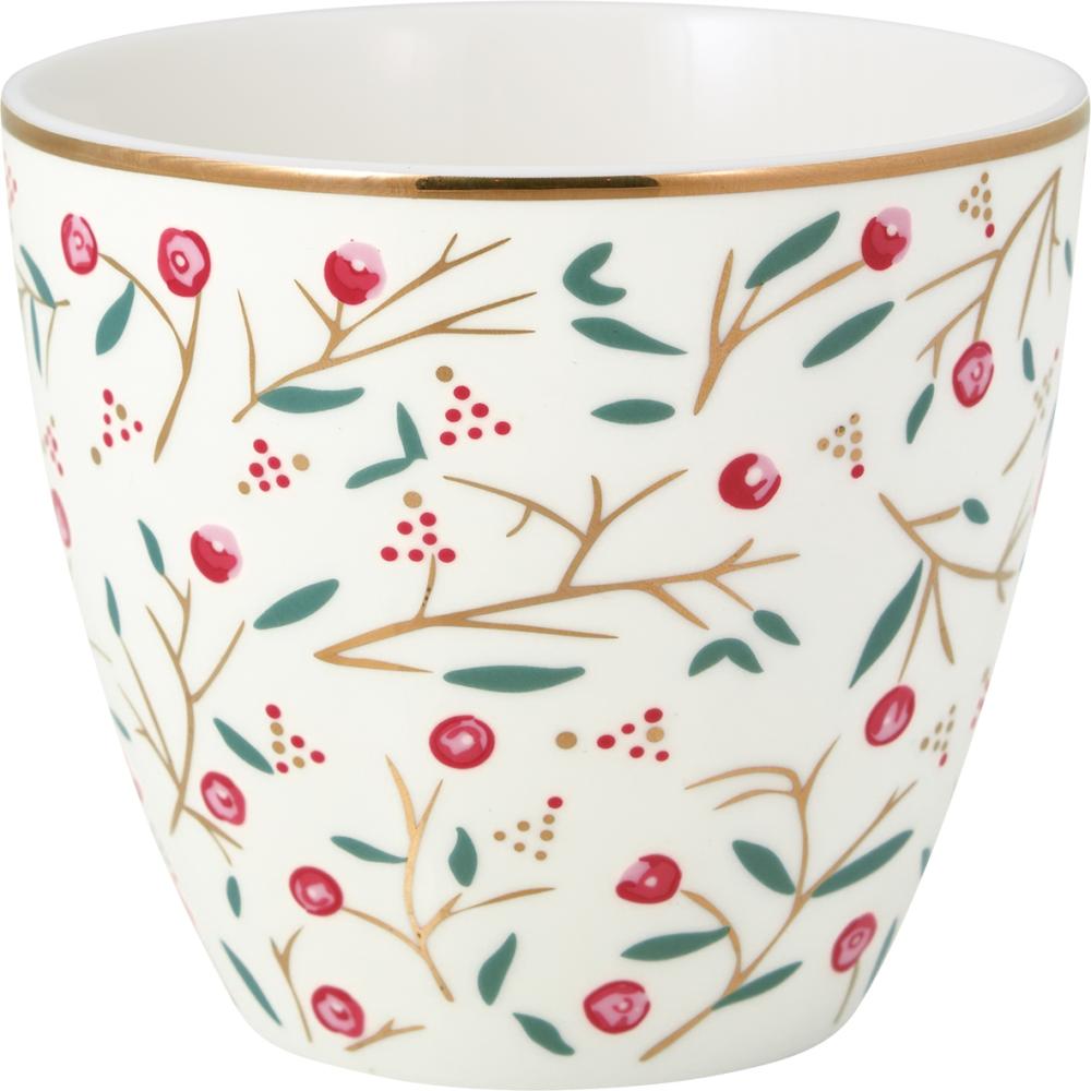 Greengate Latte Cup Maise White STWLATPMSE0106 Bild 1