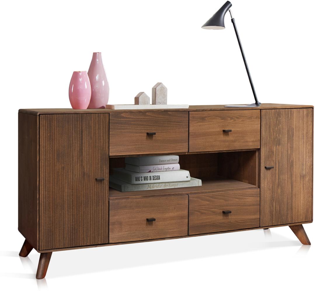 Möbel-Eins JAKARTA Sideboard II, Material Massivholz, Kernbuche Tabak geölt Bild 1