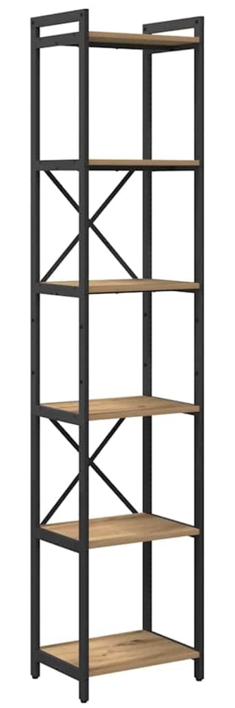 vidaXL Bücherregal Artisan-Eiche 40 x 30 x 188 cm Holzwerkstoff 868352 Bild 1