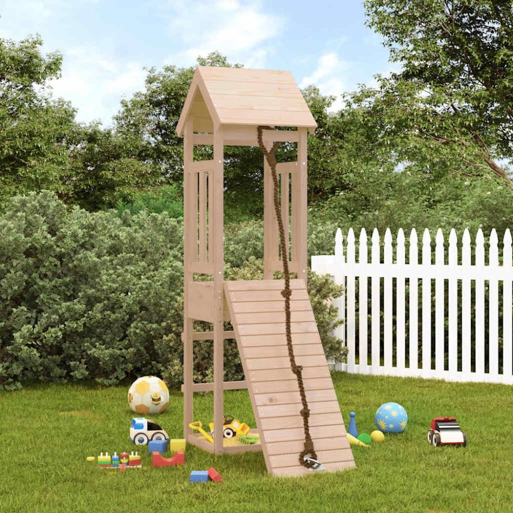 vidaXL Spielturm mit Kletterwand Massivholz Kiefer 3155810 Bild 1