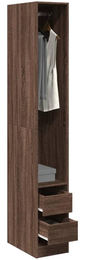 vidaXL Kleiderschrank Braun Eichen-Optik 30x50x200 cm Holzwerkstoff 3307744 Bild 1