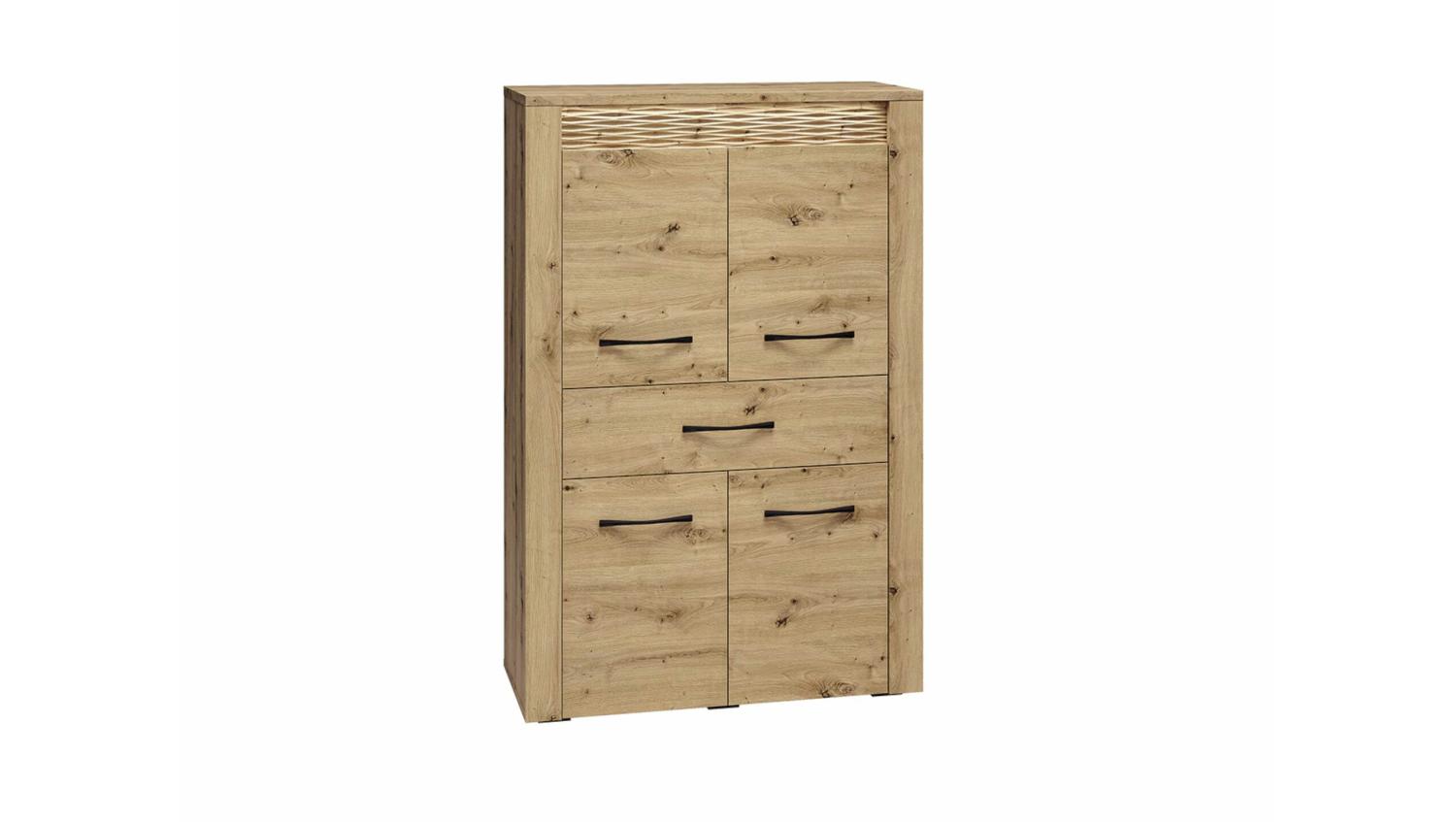 Stylefy Tori Highboard Eiche Artisan Dekor Bild 1