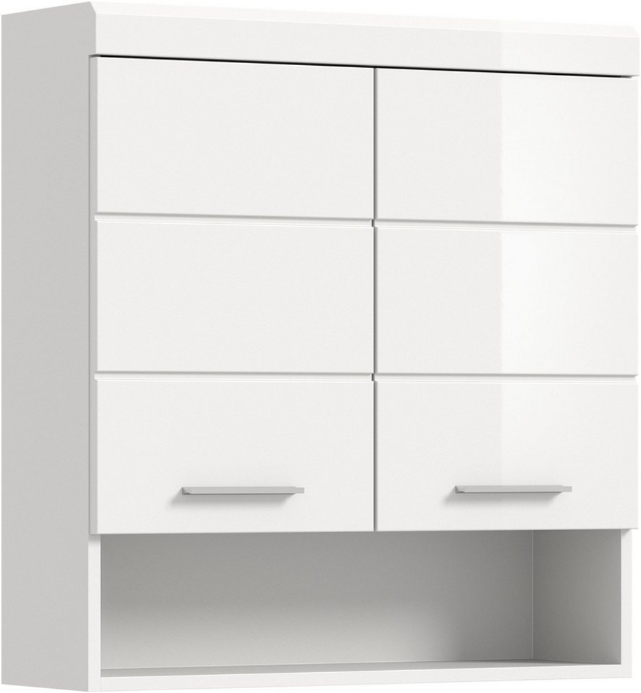 INOSIGN Hängeschrank Siena, Breite 74cm, 2 Türen, 1 offenes Fächer, MDF-Front in verschiedenen Farben erhältlich, Badmöbel, Badschrank, Schrank, Bad Bild 1