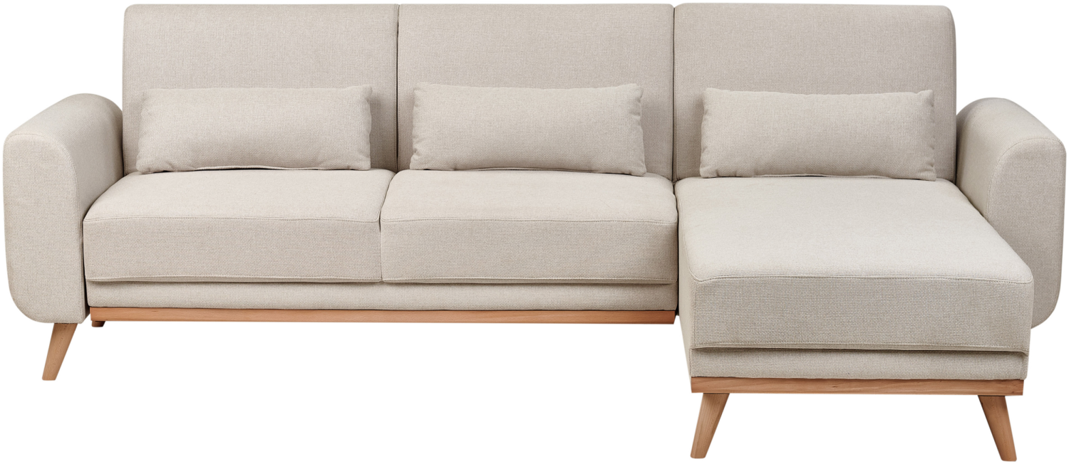 Ecksofa OLLSTA Helles Beige Stoff Bild 1