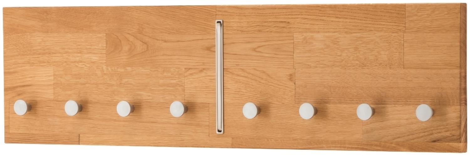 Garderobenleiste Garderobe Prag Wildeiche massiv Geölt 80x22 Bild 1