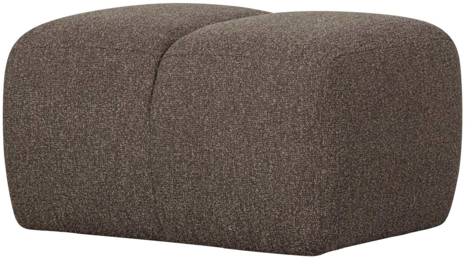 Hocker Mojo aus Boucle-Stoff, Braun Bild 1