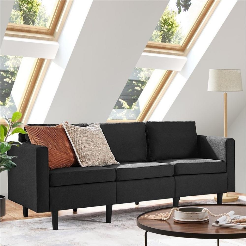 Yaheetech Schlafsofa, 3-Sitzer-Sofa Couch Polstersofa für 3 Personen, max. 340 KG belastbar Bild 1