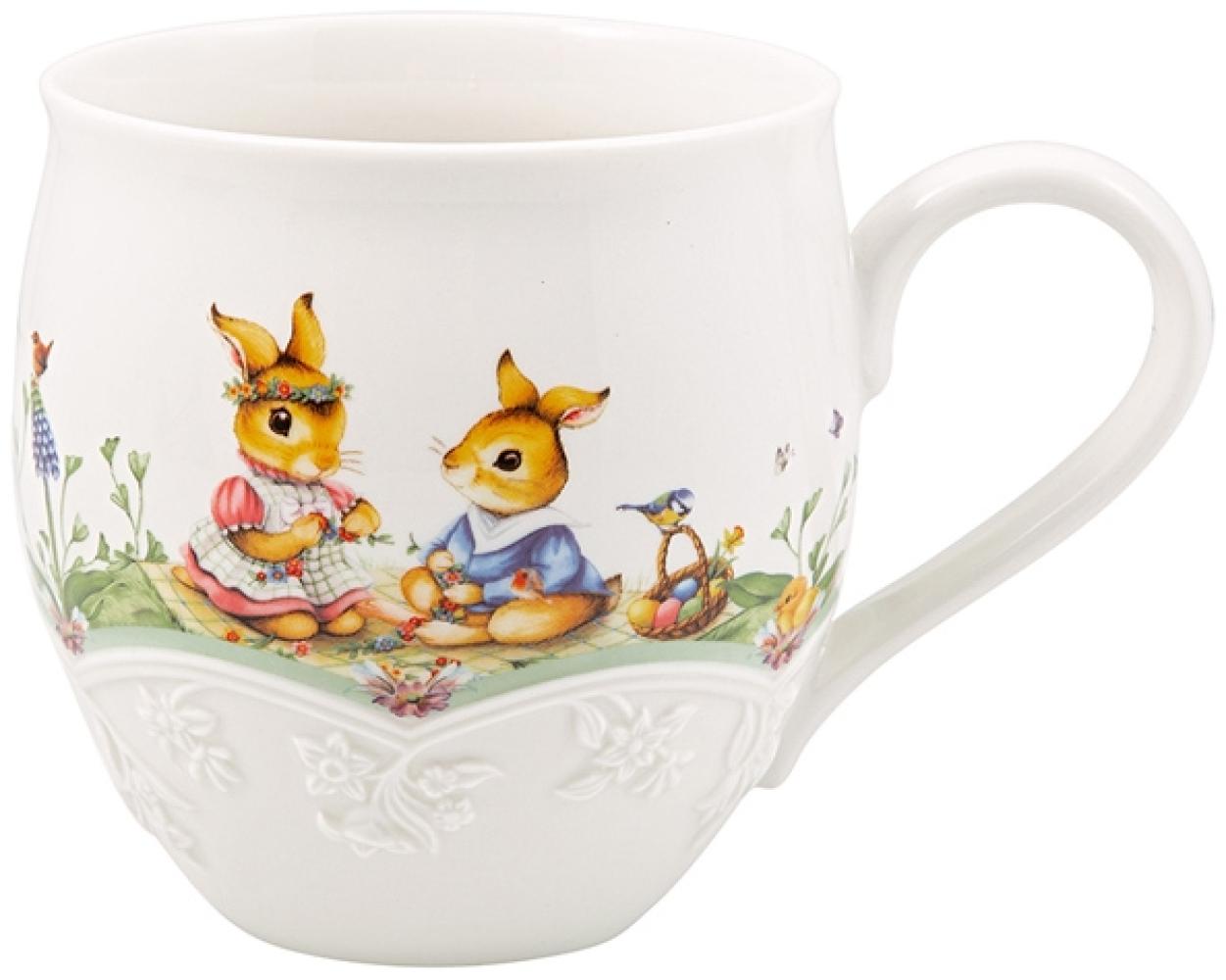 Villeroy & Boch Vorteilset 6 Stück Spring Fantasy Becher mit Henkel, Blumenwiese Premium Porcelain grün,weiß 1486444862 Bild 1