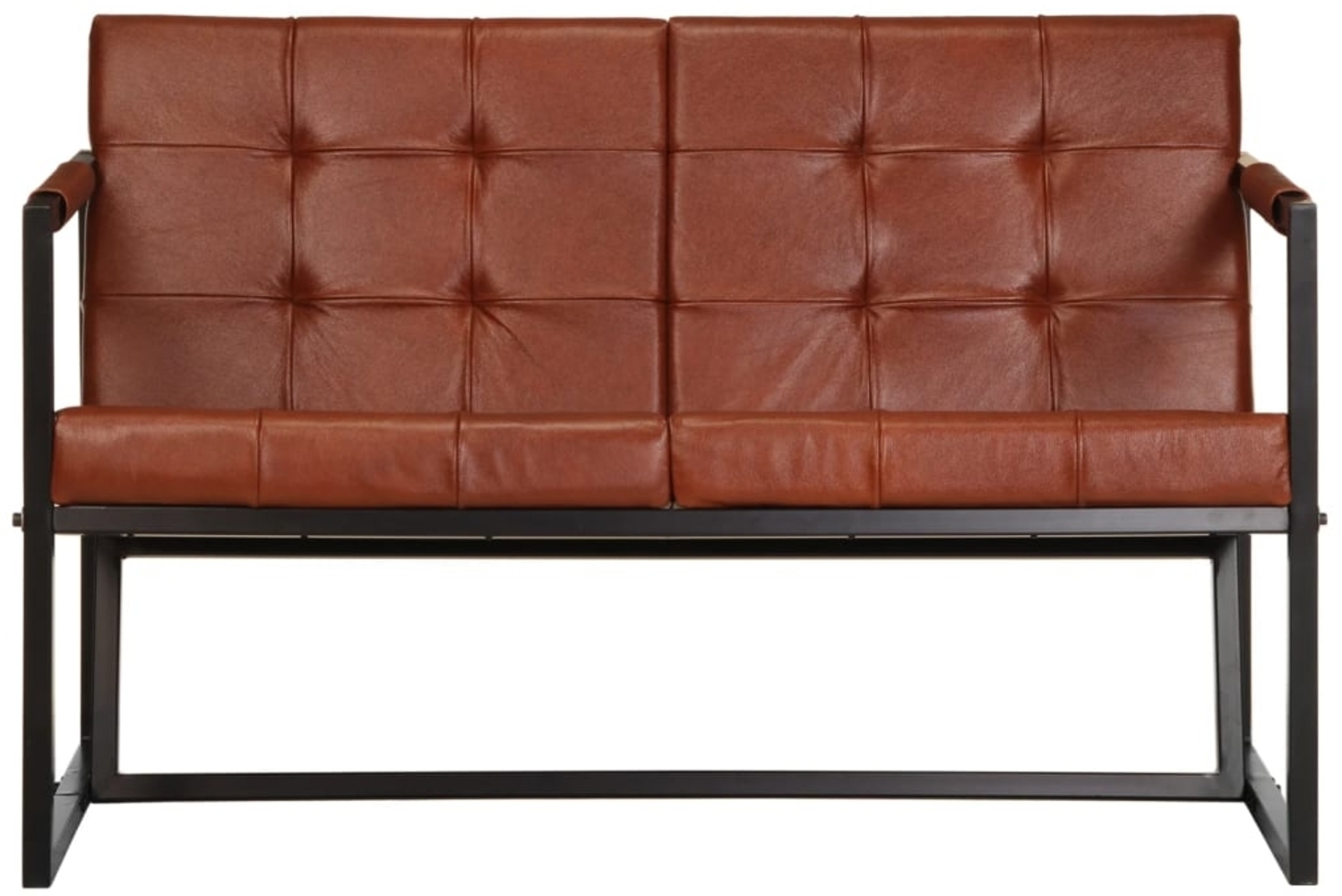 vidaXL 2-Sitzer-Sofa Braun Echtes Ziegenleder 288283 Bild 1