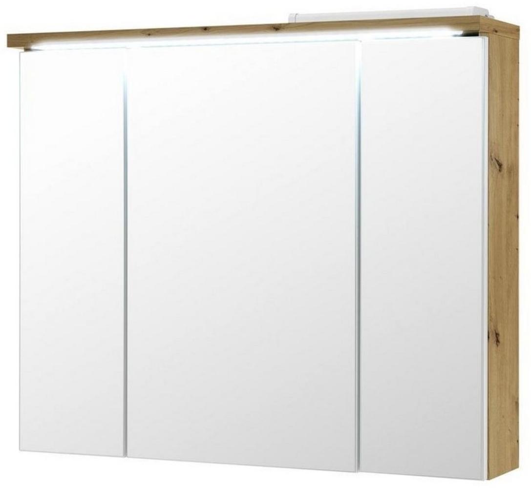 Spiegelschrank >Peter< in Artisan Eiche aus MDF - 80x69x20cm (BxHxT) Bild 1