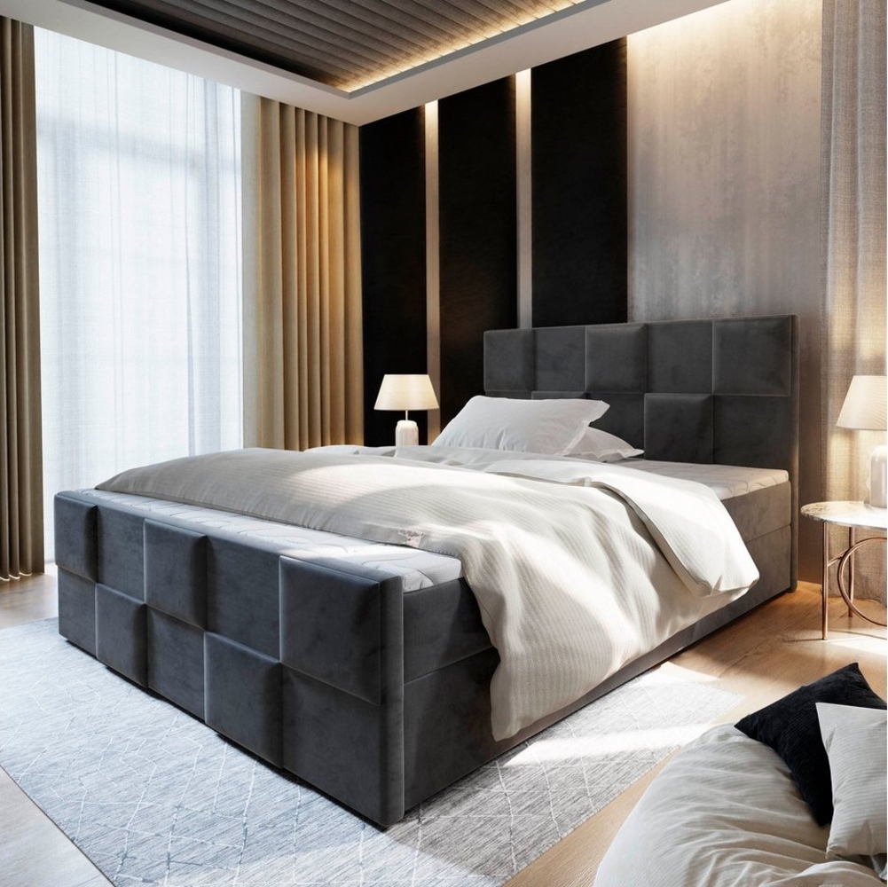 Masseno Boxbett MONA 140x200 cm mit Bonell Matratze und Topper Bild 1