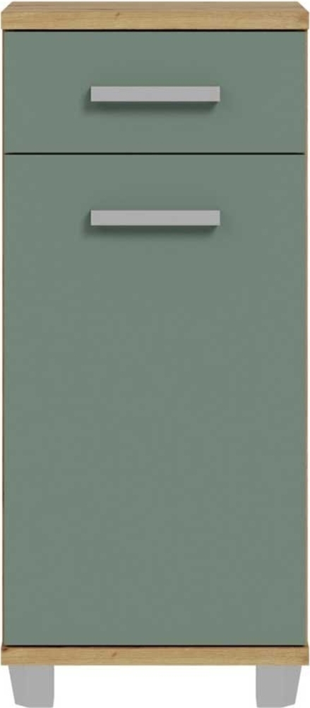 Unterschrank Venus / Veris, Holzwerkstoff, Grün, Holzfarben, 40 x 91 x 35 cm Bild 1