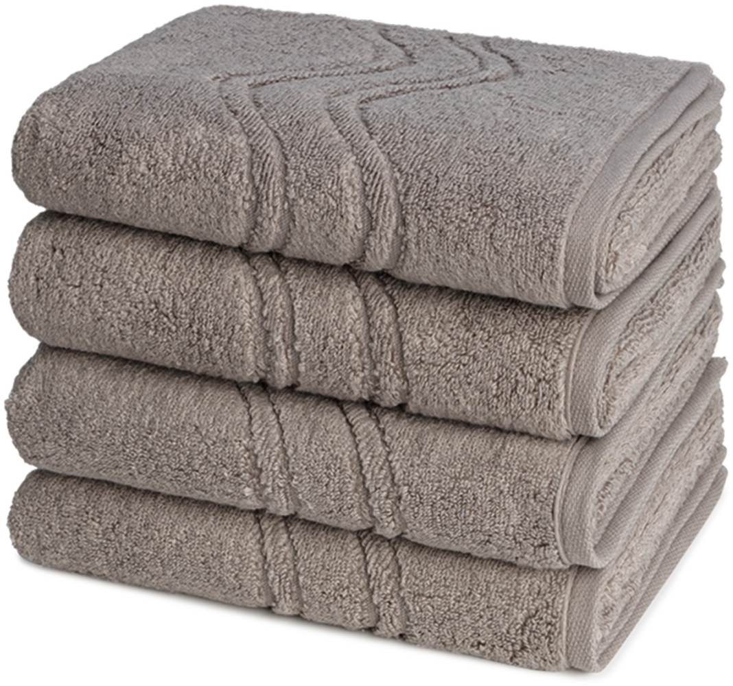Ross Cashmere feeling 4 tlg. Frottier-Set - 4 X Handtuch (50 X 100cm) - 520 g/m2 - Flanell Bild 1